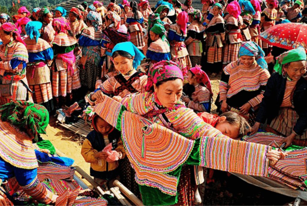 Vietnam's colorful ethnic minority market in the mountains of Bac Ha