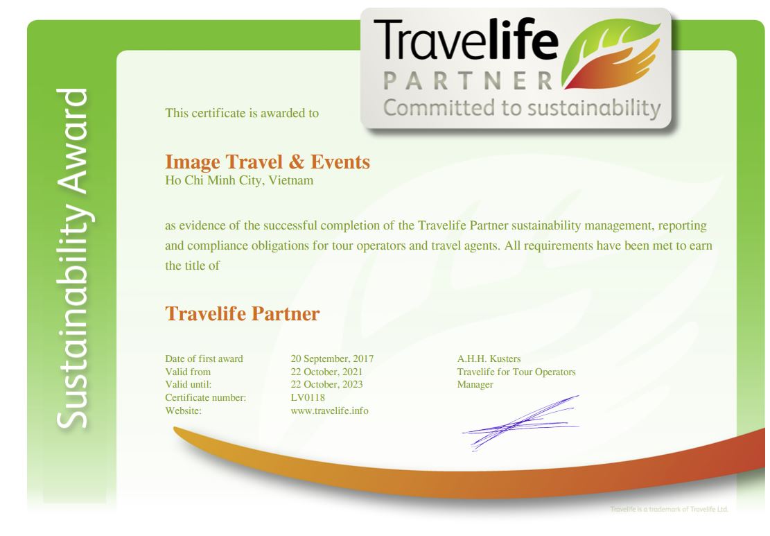 Zertifikat Travelife Partner 